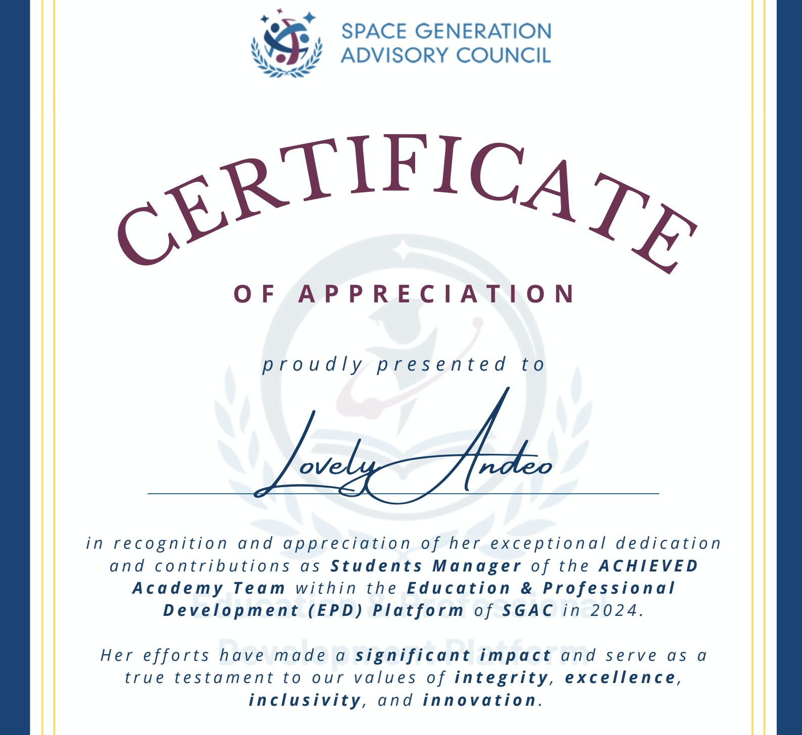 Space Generation Advisory Council (SGAC)